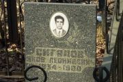 Сигалов Яков Леонидович, Москва, Востряковское кладбище